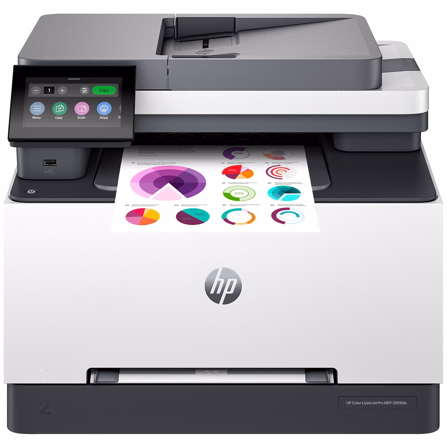 HP Color LaserJet Pro 3301fdw Wireless All-in-One Color Laser Printer